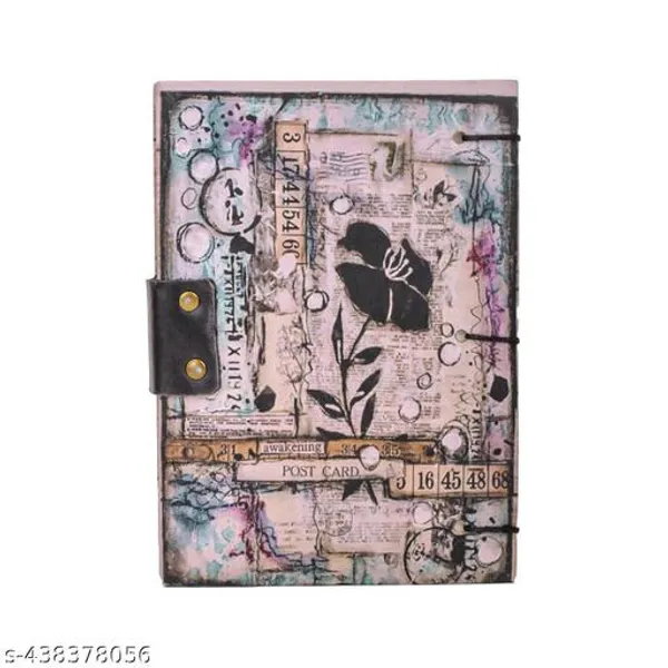 Post_Card_Printed_Diary_Notebook_With_Lock_Clasp_For_Gift_Leather_Printed_Notebook_Diaree_Office_Use_5_7_Inch_200_Pages_A5_Diary_Unruled_200_Pages