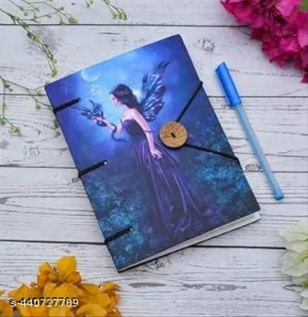 Leather_Printed_Blue_Girl_Diaree_For_Princess_Girl_Notebook_Dairee