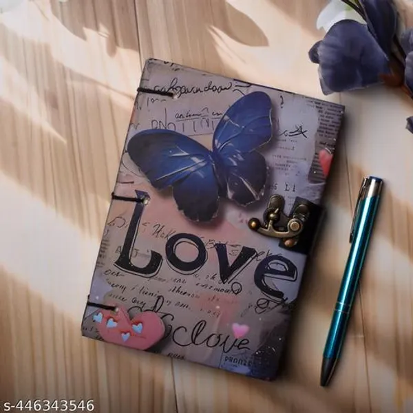 Love_Buttrterfly_Print_Special_Binding_A5_Diary_Un_Ruled_200_Pages_Multicolor_7X5_Inch