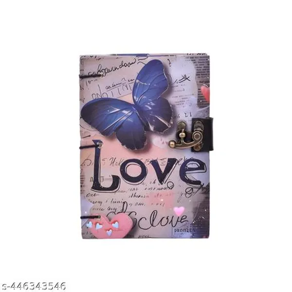 Love_Buttrterfly_Print_Special_Binding_A5_Diary_Un_Ruled_200_Pages_Multicolor_7X5_Inch