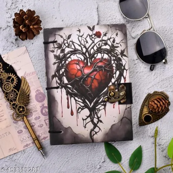 Heart_Print_Special_Binding_A5_Diary_Un_Ruled_200_Pages_Multicolor_7X5_Inch