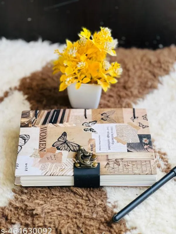 Trendy_Woman_Love_Printed_Diary_Notebook_With_Lock_Clasp_For_Gift_Office_Use_5_7_Inch_200_Pages_A5_Diary_Unruled_200_Pages