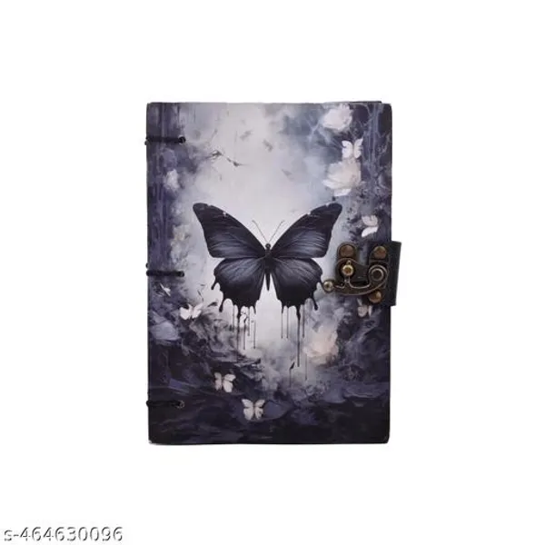 Trendy_Butterfly_Printed_Diary_Notebook_With_Lock_Clasp_For_Gift_Office_Use_5_7_Inch_200_Pages_A5_Diary_Unruled_200_Pages_Dairy_Lock_Wali