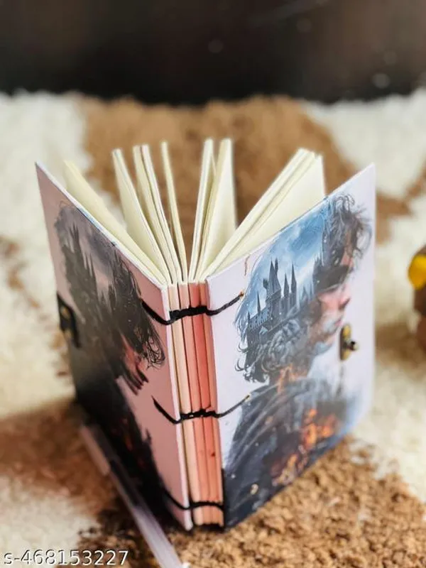 Limitted_Stock_Trendy_Harry_Printed_Diary_Notebook_With_Lock_Clasp_For_Gift_Office_Use_5_7_Inch_200_Pages_A5_Diary_Unruled_200_Pages