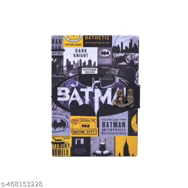 Trendy_Batman_Printed_Diary_Notebook_With_Lock_Clasp_For_Gift_Office_Use_5_7_Inch_200_Pages_A5_Diary_Unruled_200_Pages