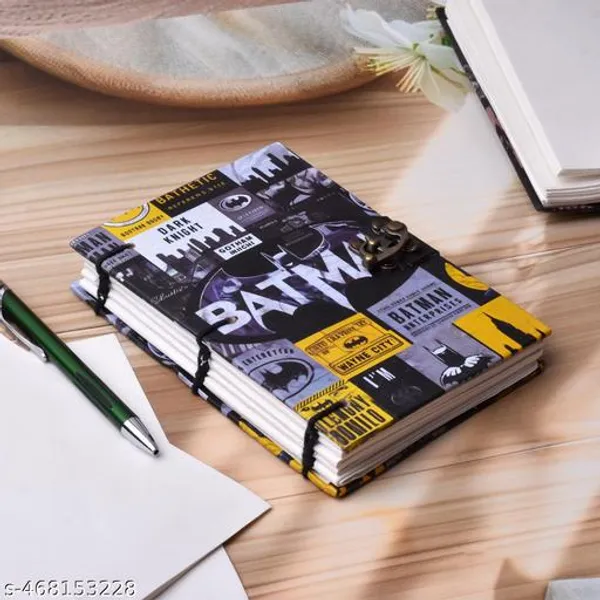 Trendy_Batman_Printed_Diary_Notebook_With_Lock_Clasp_For_Gift_Office_Use_5_7_Inch_200_Pages_A5_Diary_Unruled_200_Pages