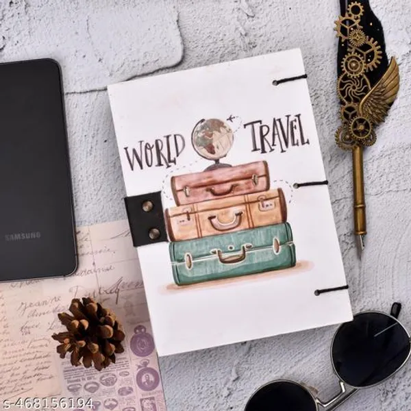 Trendy_Travel_Diary_Notebook_With_Lock_Clasp_For_Gift_Office_Use_5_7_Inch_200_Pages_Unruled