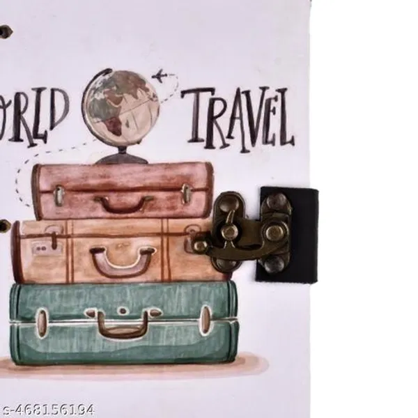Trendy_Travel_Diary_Notebook_With_Lock_Clasp_For_Gift_Office_Use_5_7_Inch_200_Pages_Unruled