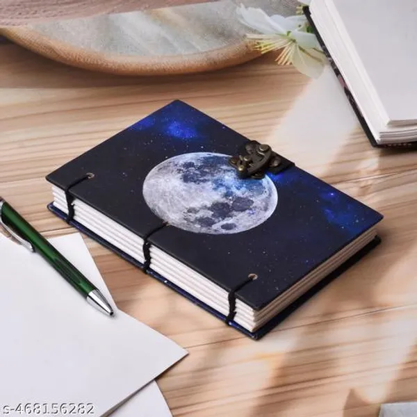 Blue_Moon_Printed_Diary_Notebook_With_Lock_Clasp_For_Gift_Office_Use_5_7_Inch_200_Pages_A5_Diary_Unruled_200_Pages
