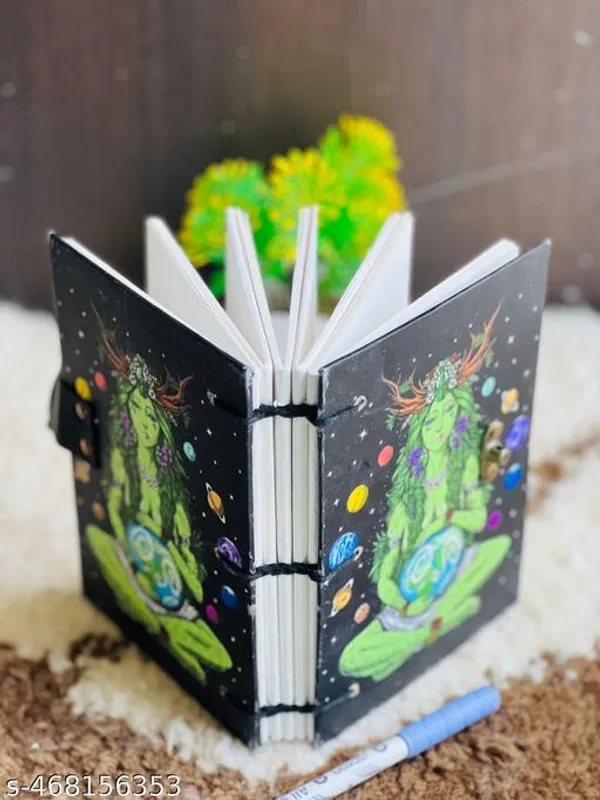 Girls_Earth_Printed_Diary_Notebook_With_Lock_Clasp_For_Gift_Office_Use_5_7_Inch_200_Pages_A5_Diary_Unruled_200_Pages
