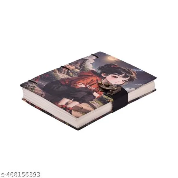 Cute_Girl_Printed_Diary_Notebook_With_Lock_Clasp_For_Gift_Office_Use_5_7_Inch_200_Pages_A5_Diary_Unruled_200_Pages