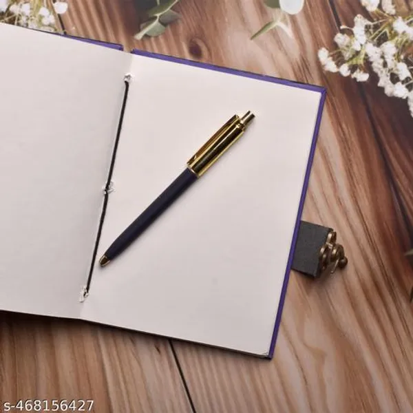 Gitl_Button_Printed_Diary_Notebook_With_Lock_Clasp_For_Gift_Office_Use_5_7_Inch_200_Pages_A5_Diary_Unruled_200_Pages