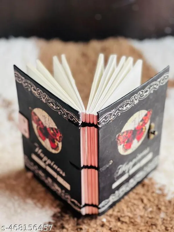Sale_Sale_Sale_Happiness_Printed_Diary_Notebook_With_Lock_Clasp_For_Gift_Office_Use_5_7_Inch_200_Pages_A5_Diary_Unruled_200_Pages