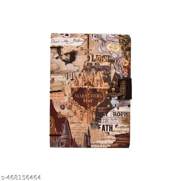 Maraudres_Printed_Diary_Notebook_With_Lock_Clasp_For_Gift_Office_Use_5_7_Inch_200_Pages_A5_Diary_Unruled_200_Pages