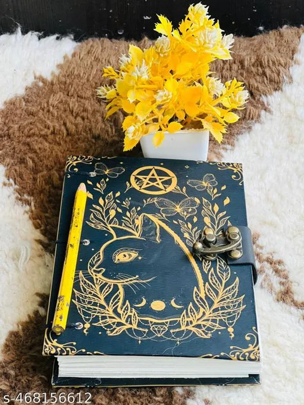 Cat_Printed_Diary_Notebook_With_Lock_Clasp_For_Gift_Office_Use_5_7_Inch_200_Pages_A5_Diary_Unruled_200_Pages