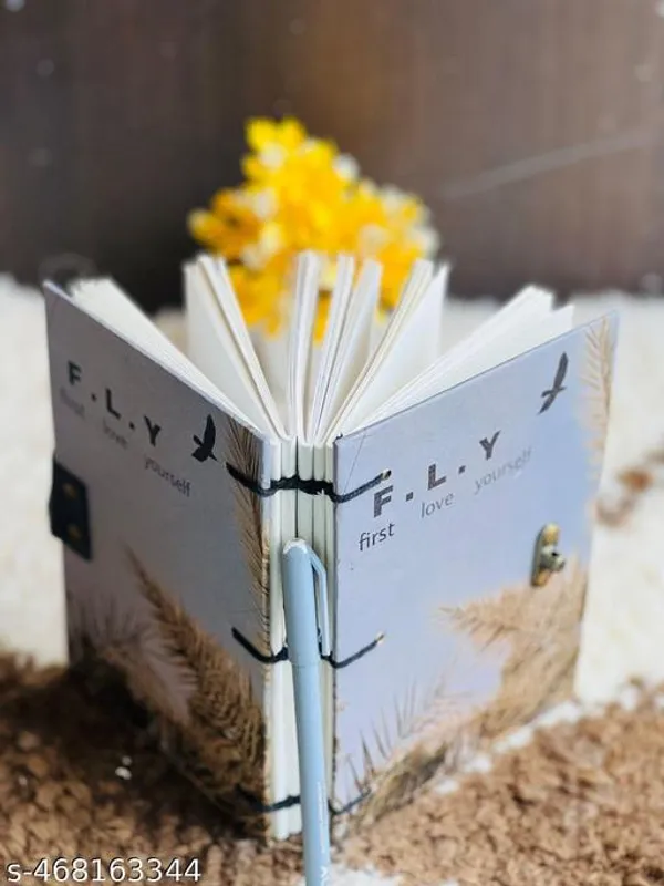 Sale_Price_Live_Trendy_Fly_Printed_Diary_Notebook_With_Lock_Clasp_For_Gift_Office_Use_5_7_Inch_200_Pages_A5_Diary_Unruled_200_Pages
