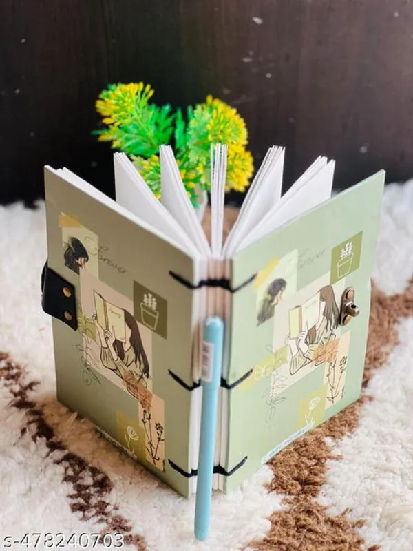 Beautifully_Designed_Diary_Printed_Diary_Notebook_With_Lock_Clasp_For_Gift_Office_Use_5_7_Inch_200_Pages_A5_Diary_Unruled_200_Pages