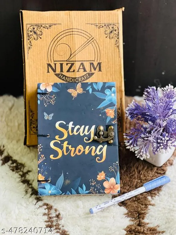 Hurry_Up_Special_Offer_Stay_Strong_Printed_Diary_Notebook_With_Lock_Clasp_For_Gift_Office_Use_5_7_Inch_200_Pages_A5_Diary_Unruled_200_Pages_Notebook_Diaree