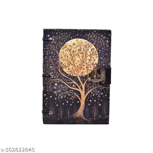 Full_Moon_Tree_Diary_Notebook_With_Lock_Clasp_For_Gift_Office_Use