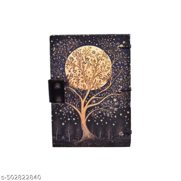 Full_Moon_Tree_Diary_Notebook_With_Lock_Clasp_For_Gift_Office_Use