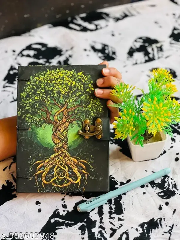 Sale_Price_Live_Tree_Root_Printed_Diary_Notebook_With_Lock_Clasp_For_Gift_Office_Use_5_7_Inch_200_Pages_A5_Diary_Unruled_200_Pages