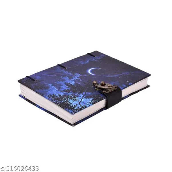 Diary_Notebook_Half_Moon_Print_Special_Binding_A5_Diary_Un_Ruled_200_Pages_Blue_7X5_Inch