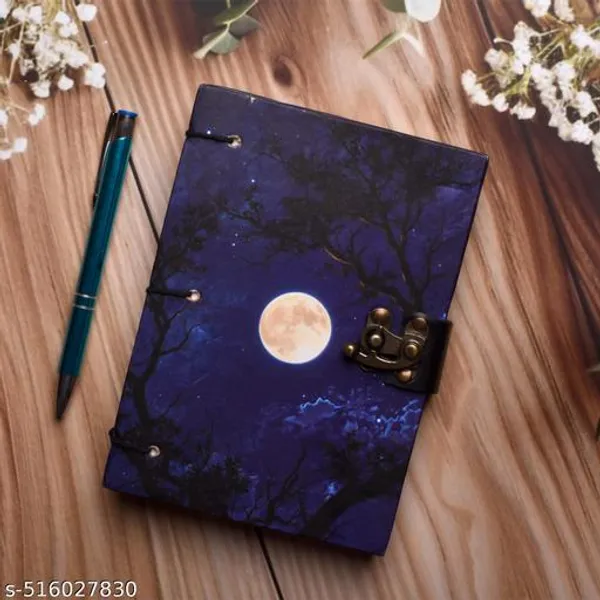 Diary_Notebook_Trendy_Full_Moon_Printed_Special_Binding_A5_Diary_Un_Ruled_200_Pages_Blue_7X5_Inch