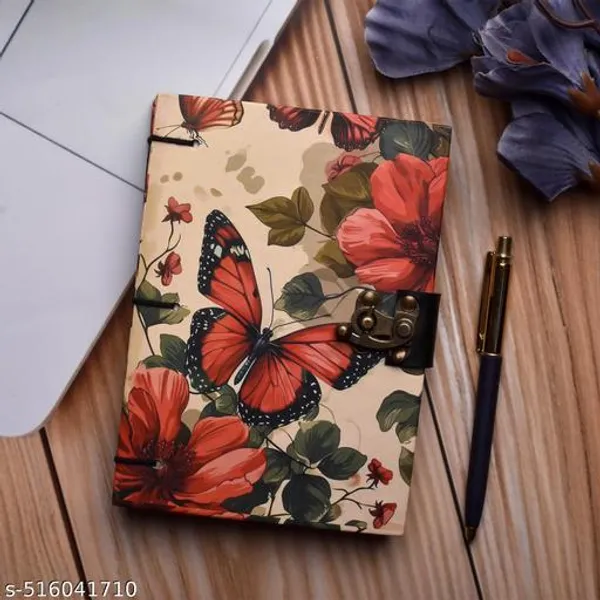 Diary_Notebook_Trendy_Butterfly_Printed_Special_Binding_A5_Diary_Un_Ruled_200_Pages_Blue_7X5_Inch