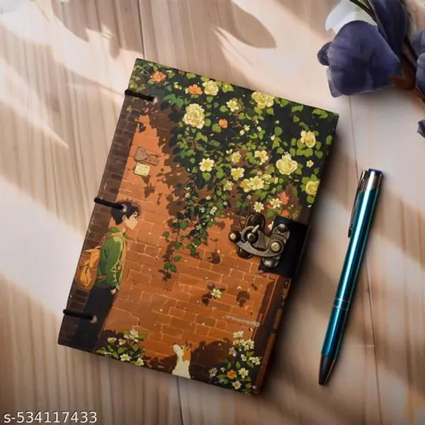 Alone_Boys_Printed_Diary_Notebook_With_Lock_Clasp_For_Gift_Office_Use_A5_Diary_Unruled_200_Pages