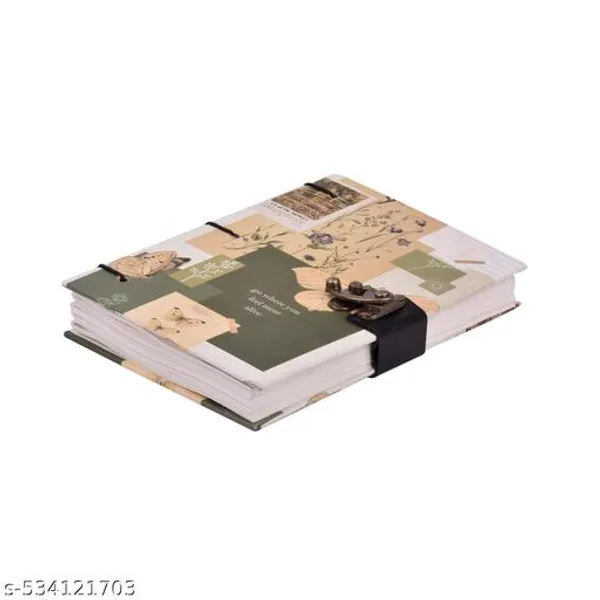 Butterfly_Printed_Diary_Notebook_With_Lock_Clasp_For_Gift_Office_Use_A5_Diary_Unruled_200_Pages