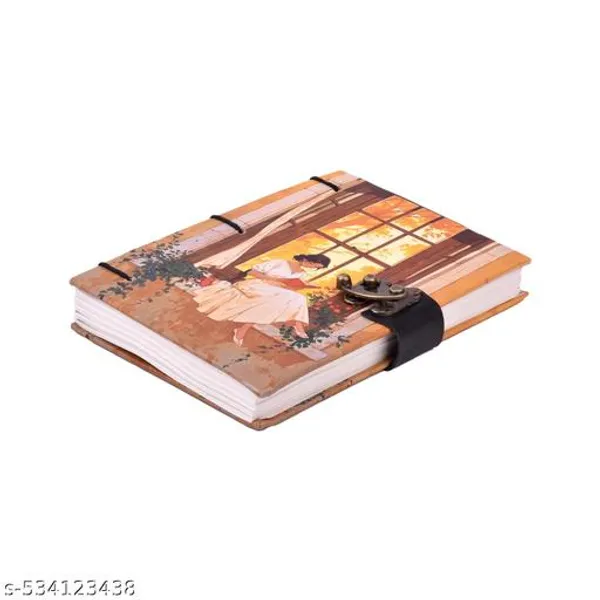 Alone_Girl_Printed_Diary_Notebook_With_Lock_Clasp_For_Gift_Office_Use_A5_Diary_Unruled_200_Pages_Notebook_Diary