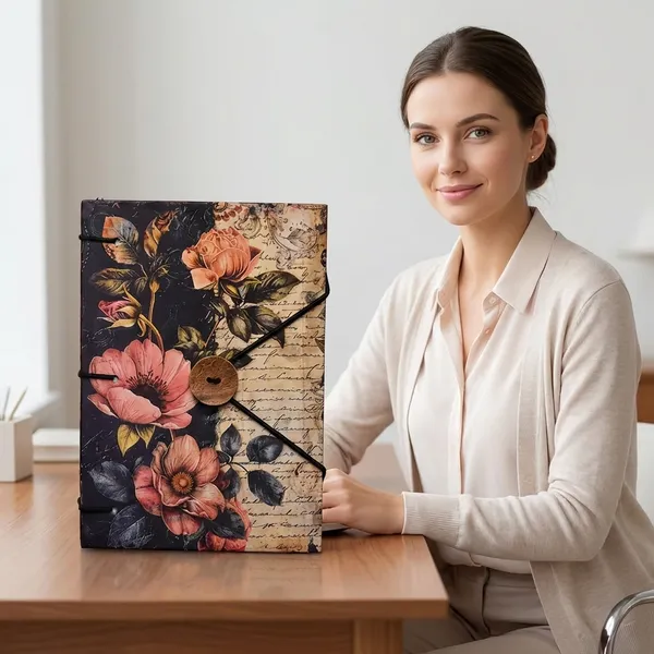 Sale_Price_Live_Beautiful_Trendy_Flower_Print_Special_Binding_A5_Diary_Un_Ruled_200_Pages_Multicolor_7X5_Inch