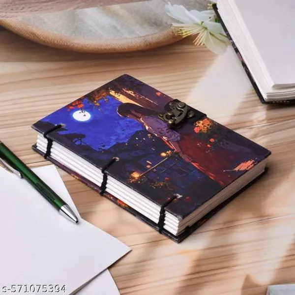 Handmade_Printed_Cardboard_Journal_Diary_With_Buckle_Lock_Unruled_200_Pages_Notepad_Personal_Diaries_For_Men_And_Women