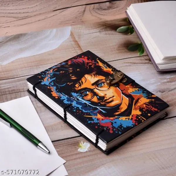 Handmade_Printed_Cardboard_Journal_Diary_With_Buckle_Lock_Unruled_200_Pages_Notepad_Personal_Diaries_For_Men_And_Women