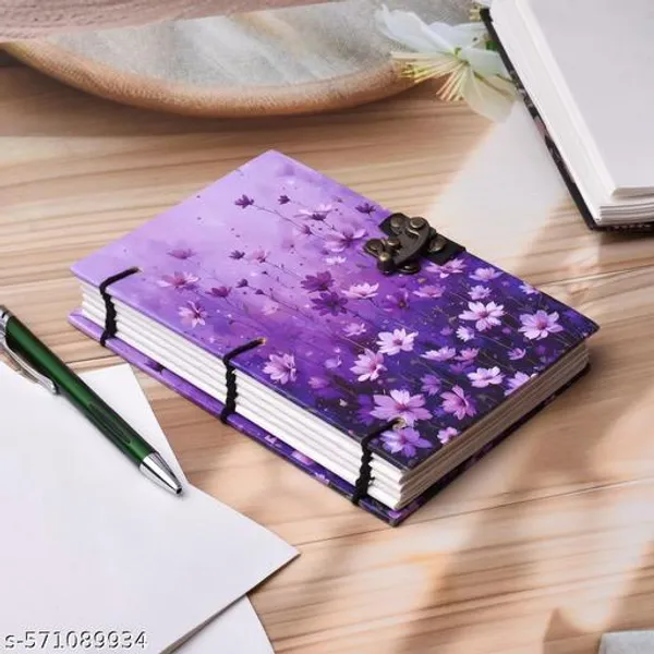 Sale_Price_Live_Handmade_Printed_Cardboard_Journal_Diary_With_Buckle_Lock_Unruled_200_Pages_Notepad_Personal_Diaries_For_Men_And_Women