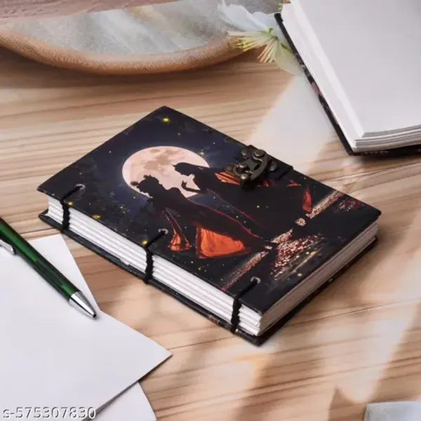 Handmade_Printed_Cardboard_Journal_Diary_With_Buckle_Lock_Unruled_200_Pages_Notepad_Personal_Diaries_For_Men_And_Women
