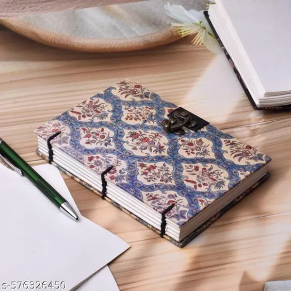 Handmade_Printed_Cardboard_Journal_Diary_With_Buckle_Lock_Unruled_200_Pages_Notepad_Personal_Diaries_For_Men_And_Women