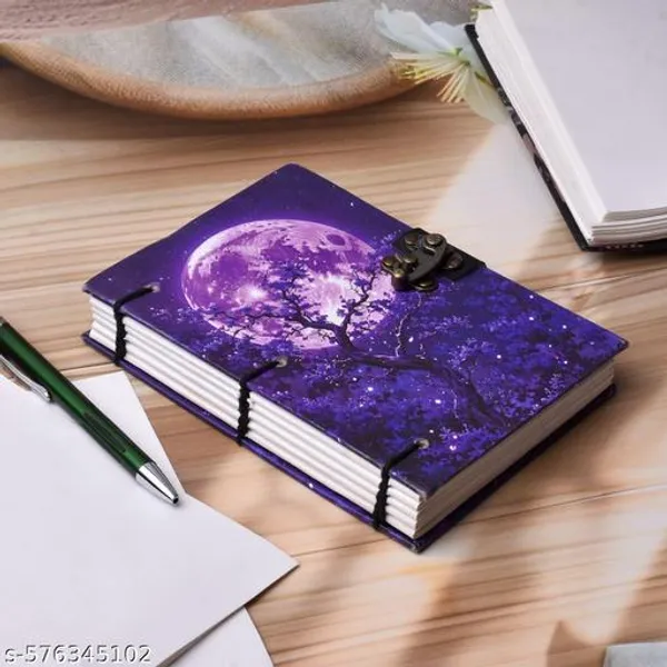 Handmade_Printed_Cardboard_Journal_Diary_With_Buckle_Lock_Unruled_200_Pages_Notepad_Personal_Diaries_For_Men_And_Women
