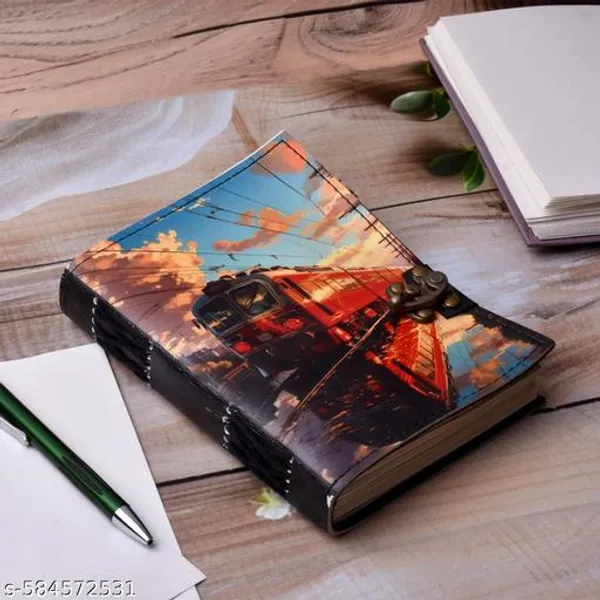 Handmade_Printed_Cardboard_Journal_Diary_With_Buckle_Lock_Unruled_200_Pages_Notepad_Personal_Diaries_For_Men_And_Women