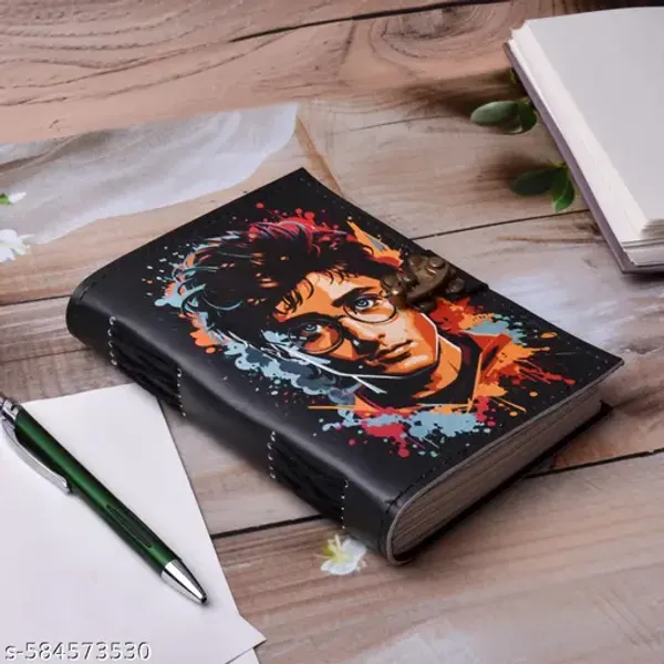 Handmade_Printed_Cardboard_Journal_Diary_With_Buckle_Lock_Unruled_200_Pages_Notepad_Personal_Diaries_For_Men_And_Women