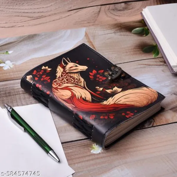 Handmade_Printed_Cardboard_Journal_Diary_With_Buckle_Lock_Unruled_200_Pages_Notepad_Personal_Diaries_For_Men_And_Women