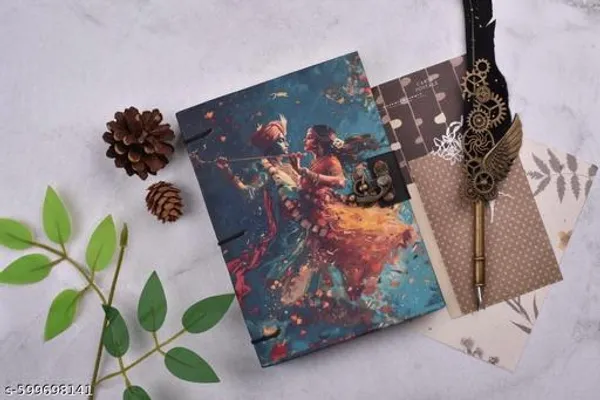 Handmade_Printed_Cardboard_Journal_Diary_With_Buckle_Lock_Unruled_200_Pages_Notepad_Personal_Diaries_For_Men_And_Women