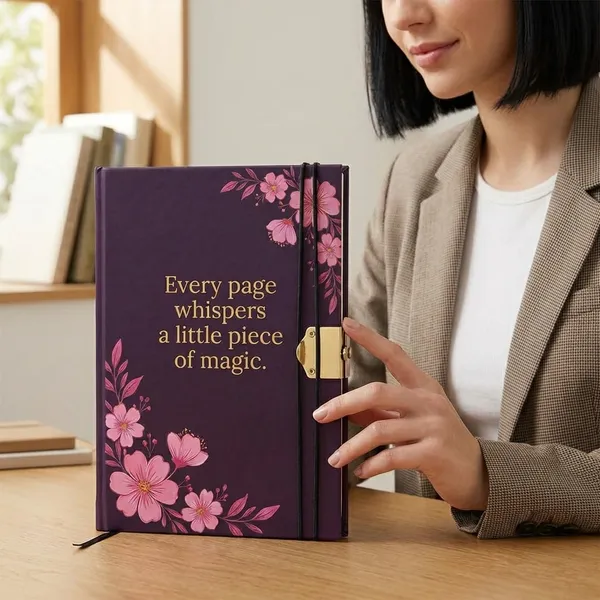 Vintage_Premium_A5_Lock_Diary_Notebook_With_160_Unruled_Pages_Classic_Cardboard_Cover_Journal_For_Writing_Sketching_And_Personal_Travel_Notes