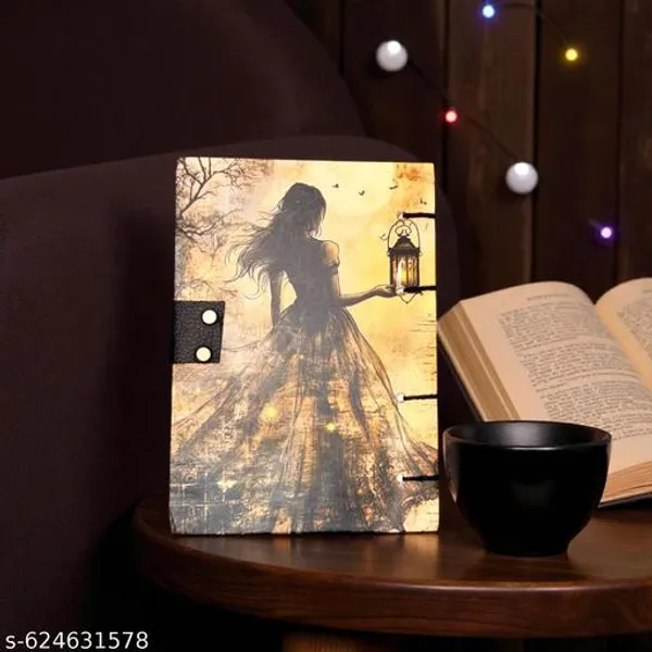Beautiful_A5_Vintage_Lock_Diary_With_200_Pages_Girl_Holding_Lantern_Artwork_Journal_For_Daily_Notes