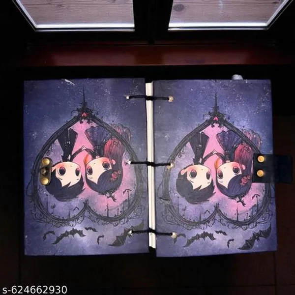 Premium_A5_Lock_Notebook_With_Romantic_Gothic_Art_Cover_And_200_Pages_For_Journaling_And_Notes