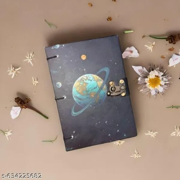 Vintage_A5_Globe_Diary_With_200_Unruled_Pages_And_Planet_Earth_Cover_For_Writing_Sketching_And_Daily_Journaling