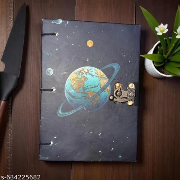 Vintage_A5_Globe_Diary_With_200_Unruled_Pages_And_Planet_Earth_Cover_For_Writing_Sketching_And_Daily_Journaling