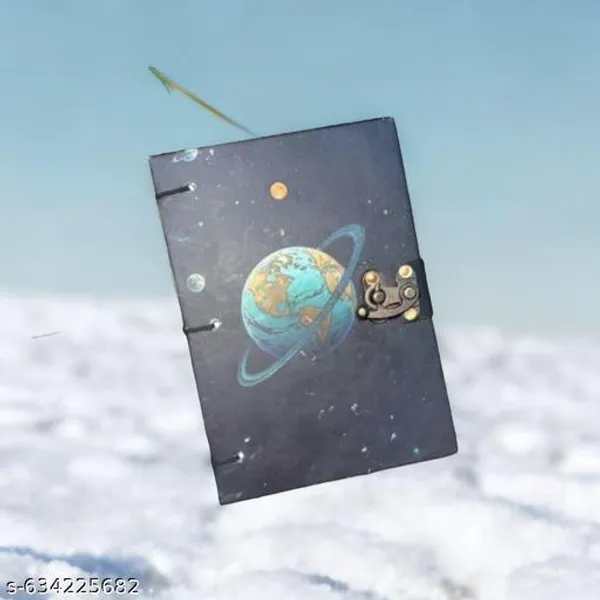 Vintage_A5_Globe_Diary_With_200_Unruled_Pages_And_Planet_Earth_Cover_For_Writing_Sketching_And_Daily_Journaling