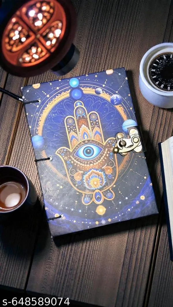 Vintage_Premium_A5_Lock_Diary_With_200_Pages_And_Hamsa_Hand_Design_For_Writing_Journaling_And_Daily_Notes