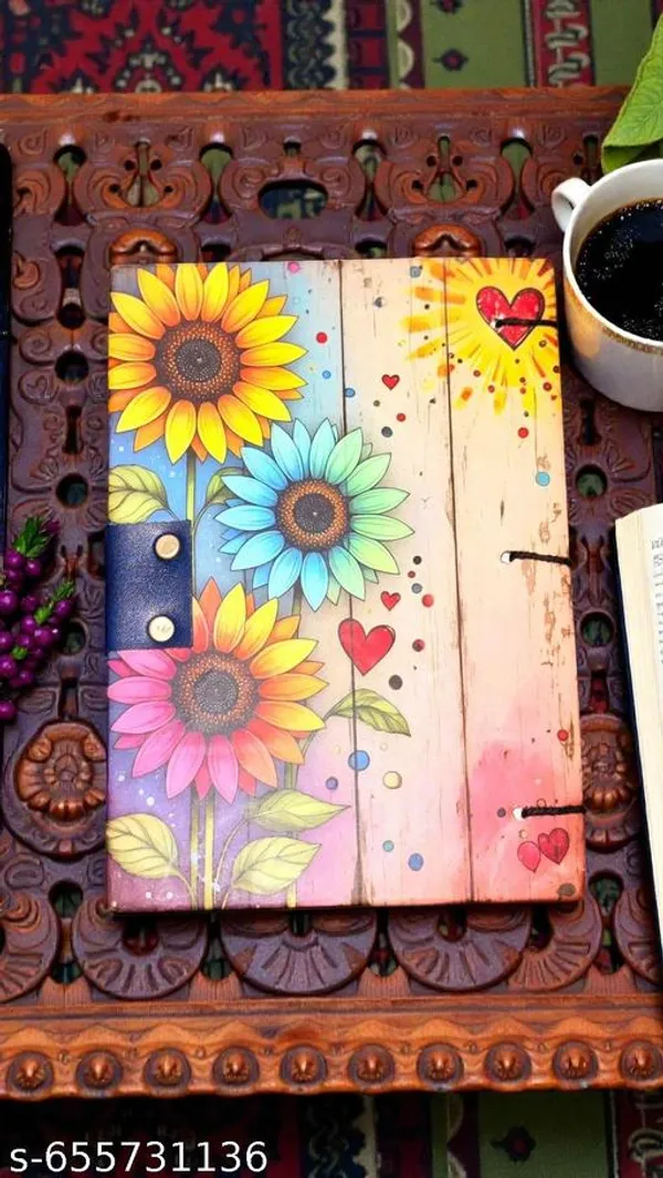 Colorful_A5_Lock_Journal_With_Sunflower_And_Heart_Design_160_Pages_Perfect_For_Daily_Writing_And_Gifts
